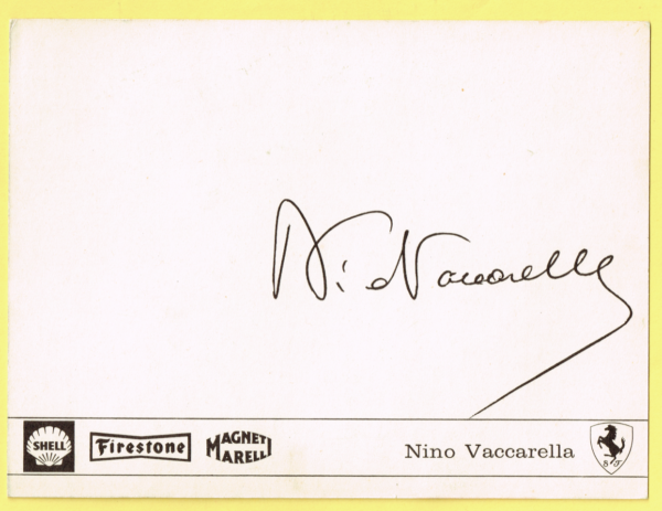 Cartolina Scuderia Ferrari 1970 Nino Vaccarella - immagine 2