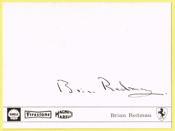 Cartolina Scuderia Ferrari 1971 Brian Redman - immagine 2
