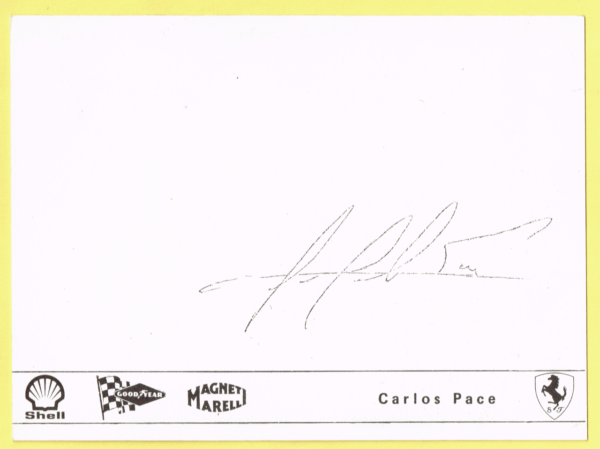 Cartolina Scuderia Ferrari 1972 Carlos Pace - immagine 2