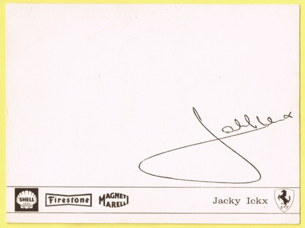 Cartolina Scuderia Ferrari 1972 Jacky Ickx - immagine 2