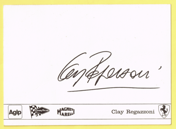 Cartolina Scuderia Ferrari 1974 Clay Regazzoni - immagine 2