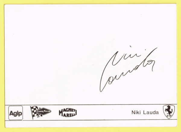Cartolina Scuderia Ferrari 1974 Niki Lauda - immagine 2