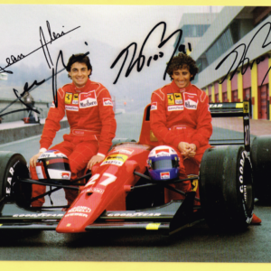 Cartolina Scuderia Ferrari 1991 Jean Alesi & Alain Prost #645/91