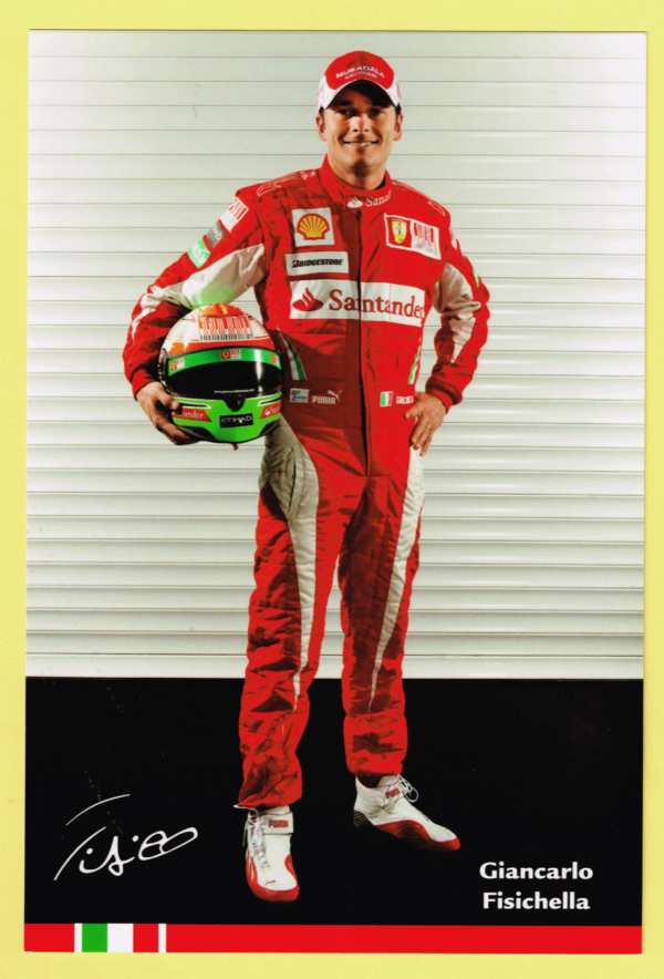 Cartolina Scuderia Ferrari 2010 Giancarlo Fisichella #3671/10