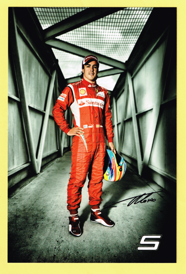 Cartolina Scuderia Ferrari 2011 Fernando Alonso #3909/11