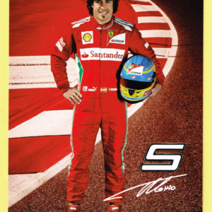 Cartolina Scuderia Ferrari 2012 Fernando Alonso #4246/12 (Con Firma)