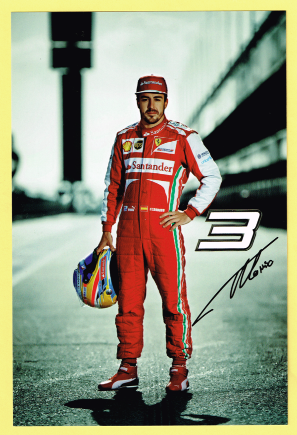 Cartolina Scuderia Ferrari 2013 Fernando Alonso #4509/13