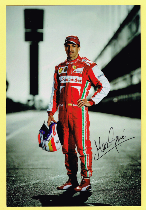Cartolina Scuderia Ferrari 2013 Marc Gené #4520/13