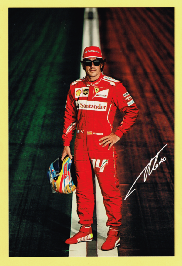 Cartolina Scuderia Ferrari 2014 Fernando Alonso #4703/14