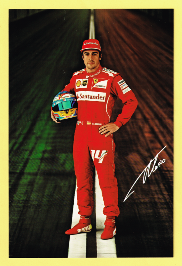 Cartolina Scuderia Ferrari 2014 Fernando Alonso #4709/14