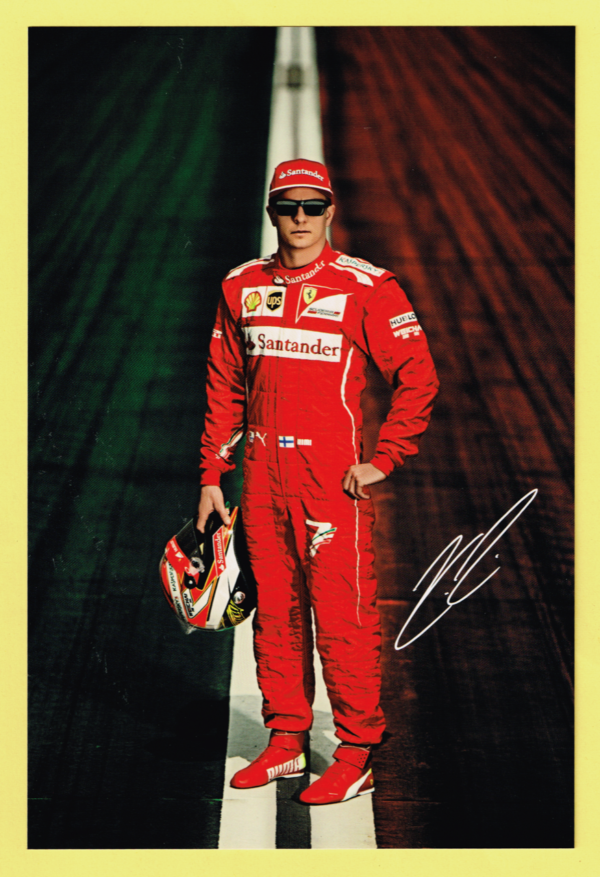 Cartolina Scuderia Ferrari 2014 Kimi Raikkonen #4704/14