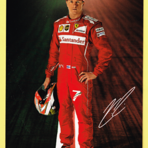 Cartolina Scuderia Ferrari 2014 Kimi Raikkonen #4710/14 (III Versione)