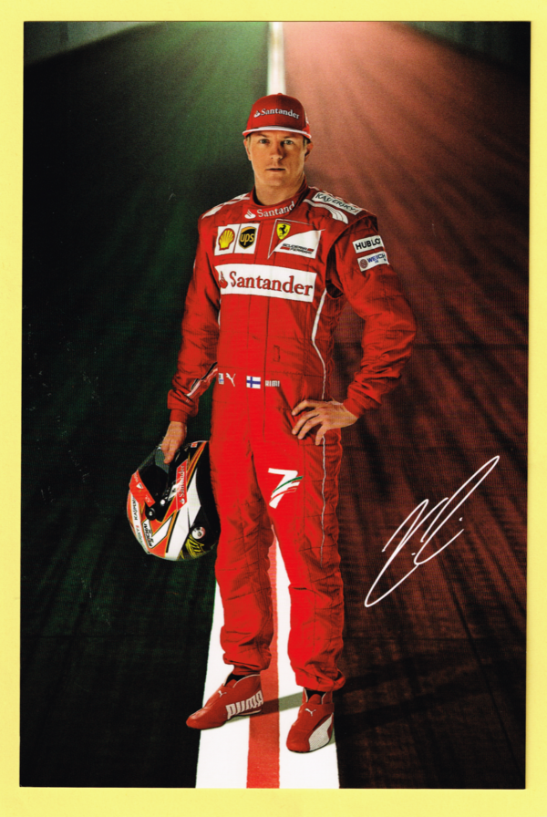 Cartolina Scuderia Ferrari 2014 Kimi Raikkonen #4710/14 (III Versione)