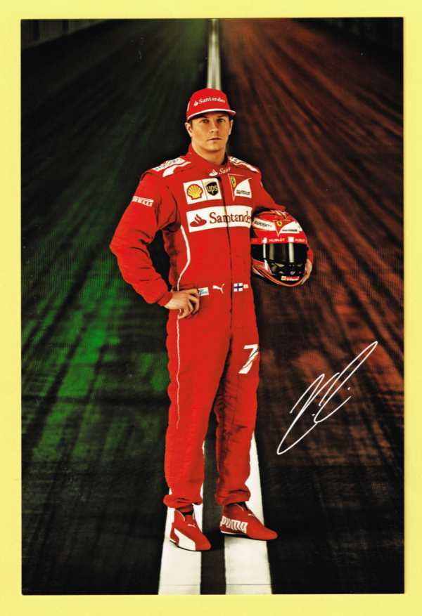 Cartolina Scuderia Ferrari 2014 Kimi Raikkonen #4710/14