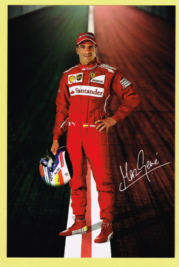 Cartolina Scuderia Ferrari 2014 Marc Gené #4721/14