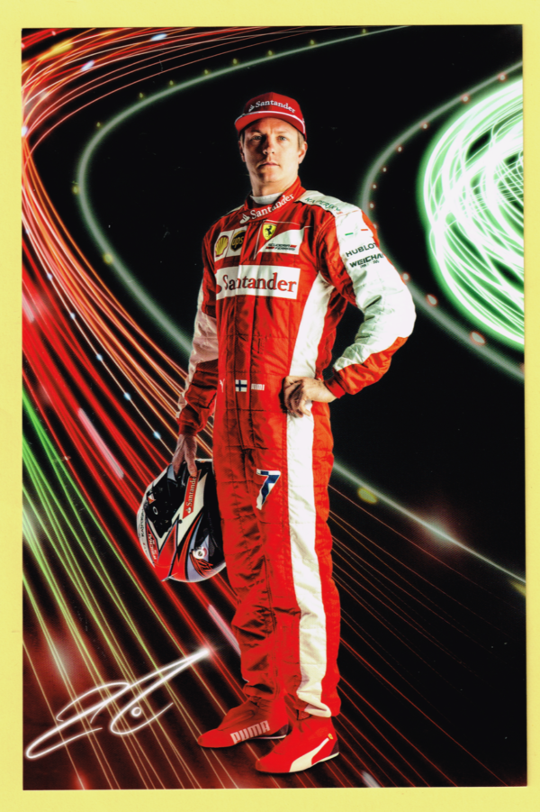 Cartolina Scuderia Ferrari 2015 Kimi Raikkonen