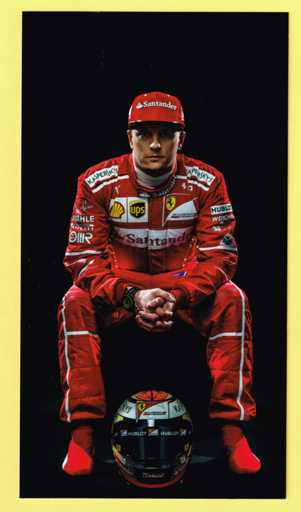 Cartolina Scuderia Ferrari 2017 Kimi Raikkonen