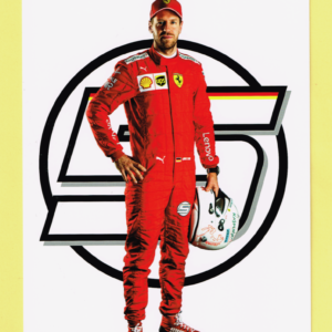 Cartolina Scuderia Ferrari 2019 90 Years Sebastian Vettel