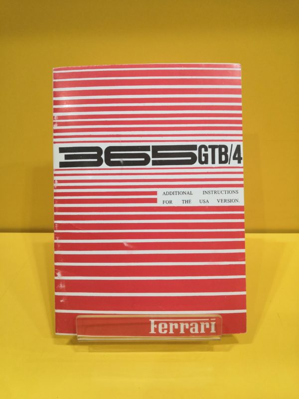 Ferrari 365 GTB/4 - Additional Instructions for the 1971 USA Version #47/71