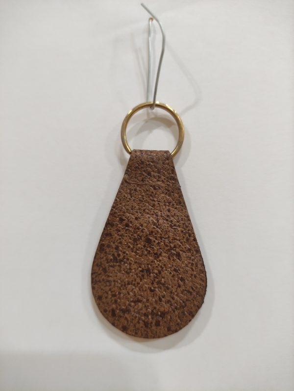 Portachiavi in Pelle Marrone Fiat - immagine 2