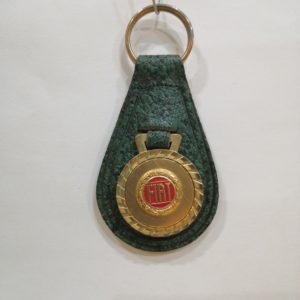 Portachiavi in Pelle Verde Fiat