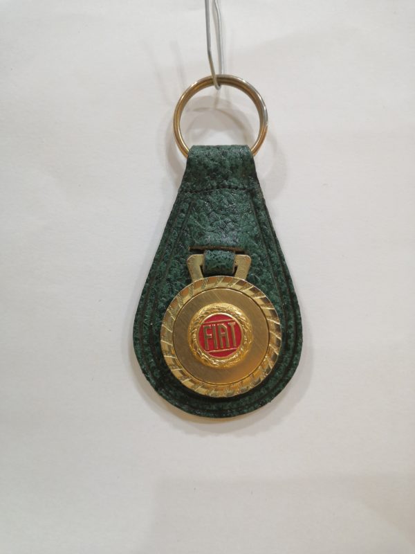 Portachiavi in Pelle Verde Fiat