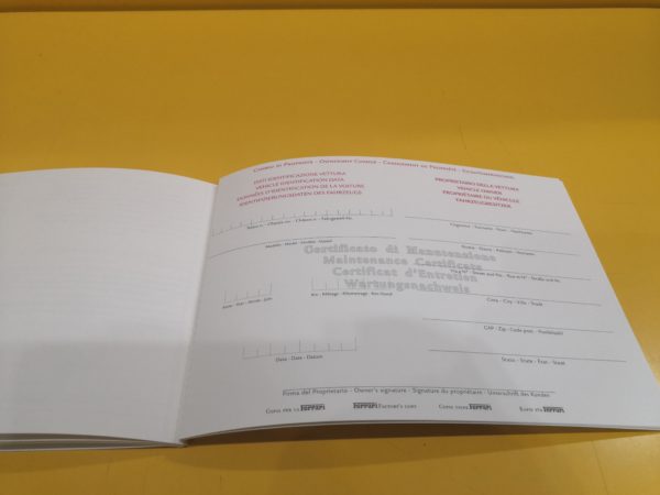 Certificato di Manutenzione Ferrari #3740/10 - immagine 4