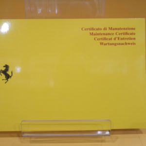 Certificato di Manutenzione Ferrari #3740/10