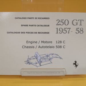 Ferrari 250 GT 1957-58 - Catalogo Parti di Ricambio