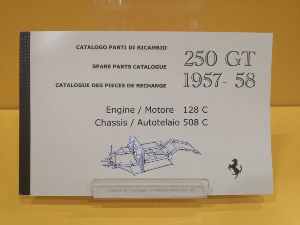 Ferrari 250 GT 1957-58 - Catalogo Parti di Ricambio