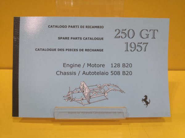 Ferrari 250 GT 1957 - Catalogo Parti di Ricambio