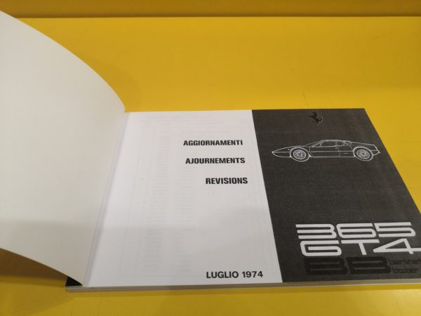 Ferrari 365 GT/4 BB - Catalogo Parti di Ricambio #89/73 (Reprint) - immagine 2