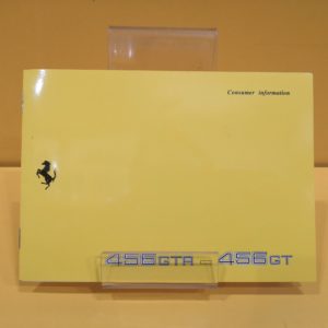 Ferrari 456 GT & Ferrari 456 GTA - Consumer Information #1100/96