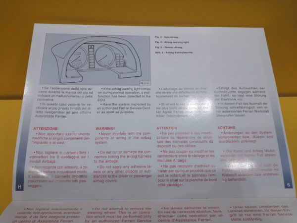 Ferrari 456 GT - Varianti per Vetture con Airbag #928/95 - immagine 3