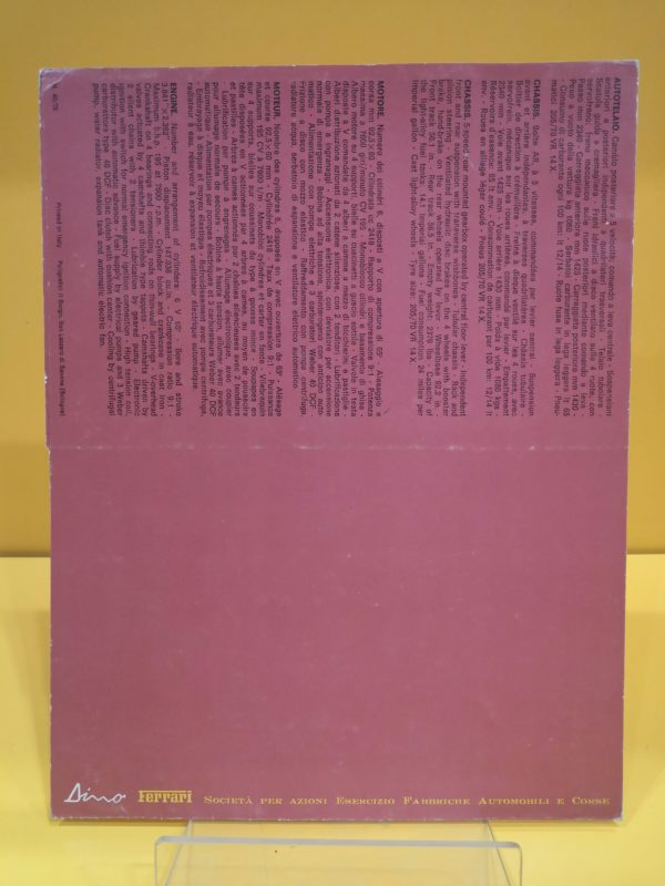 Ferrari Dino 246 GT - Brochure #40/70 - immagine 4