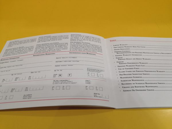 Ferrari F430 Versione US 2005 - Warranty Card and Owner's Service Book #2132/04 - immagine 3