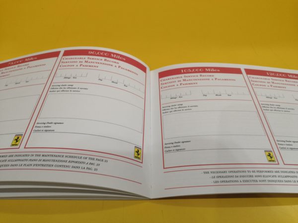 Ferrari F430 Versione US 2005 - Warranty Card and Owner's Service Book #2132/04 - immagine 4