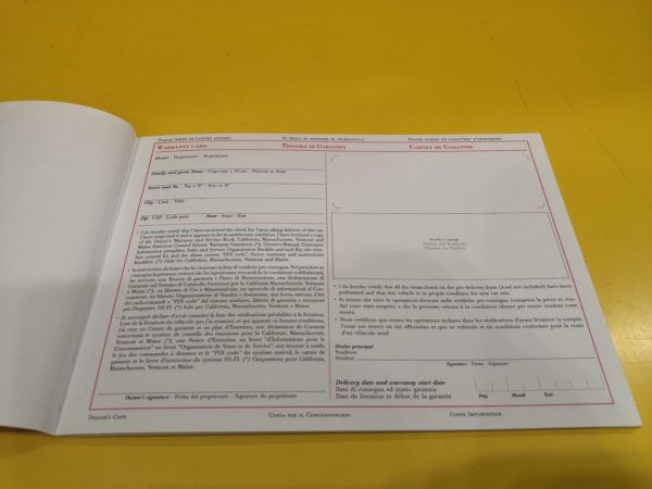 Ferrari F430 Versione US 2006 - Warranty Card and Owner's Service Book #2301/05 - immagine 2