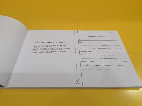 Ferrari Service Record for 12 Cylinder Carburettor Cars - immagine 4