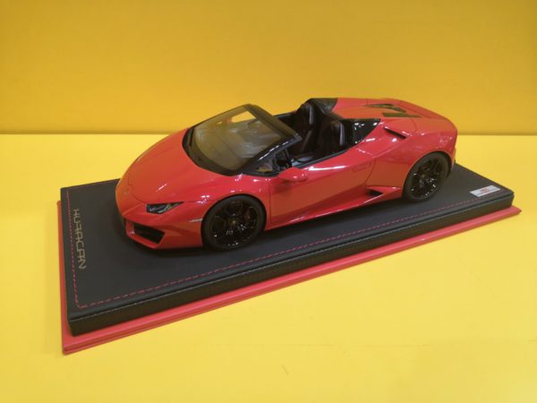 MR Collection LAMBO026C - Lamborghini Huracán LP 580-2 RWD Spyder 2016 Rosso Mars - immagine 4