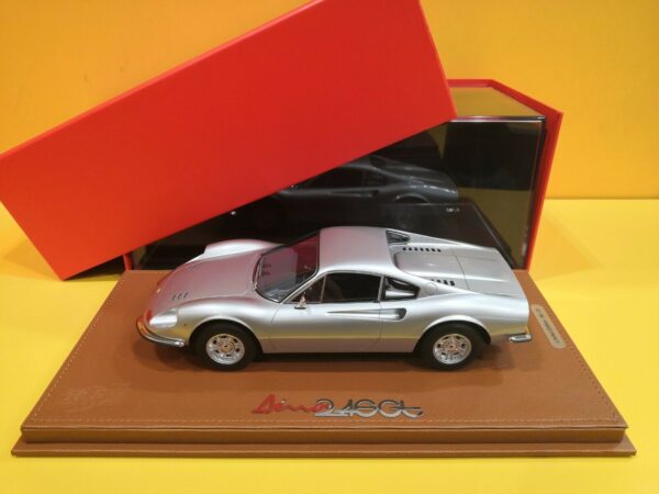 BBR Models P18150E – Ferrari Dino 246 GT 1969 Argento Auteil