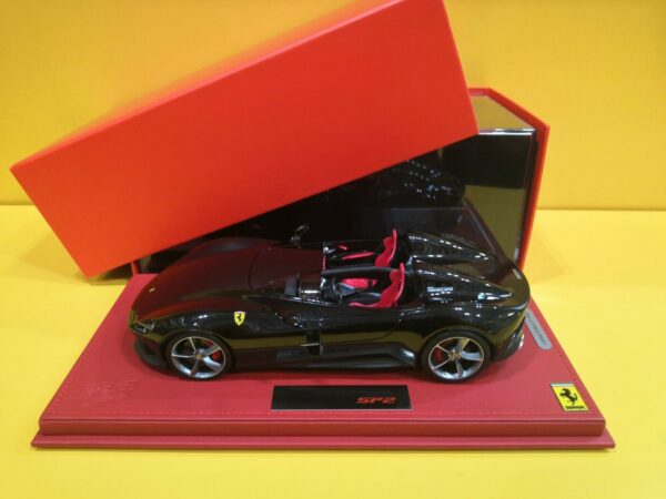 BBR Models P18165A - Ferrari Monza SP2 2018 Nuovo Nero Daytona
