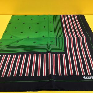 Ferrari Formula by Cartier - Vintage Foulard in Seta Verde