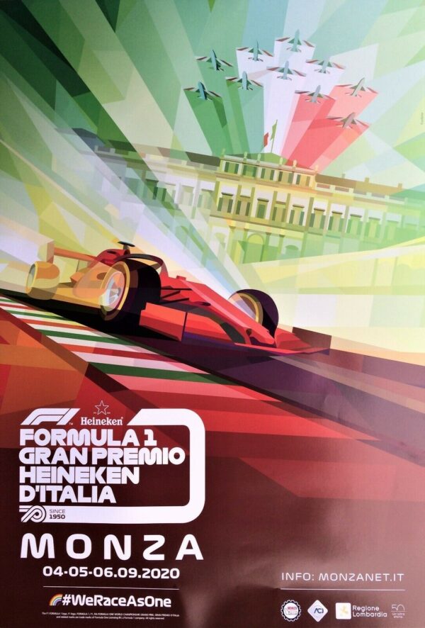 Gran Premio d'Italia, Campionato Mondiale Formula 1 2020 - Poster Originale