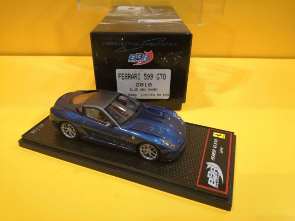 BBR Models BBRC35ABD - Ferrari 599 GTO 2010 Blu Abu Dhabi