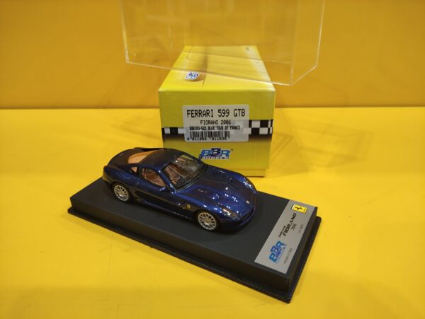 BBR Models BBR183-522 - Ferrari 599 GTB Fiorano 2006 Blu Tour de France