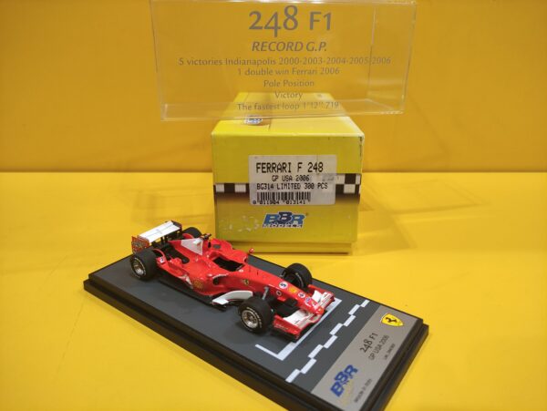 BBR Models BG314 - Ferrari 248 F1 GP USA 2006 Michael Schumacher
