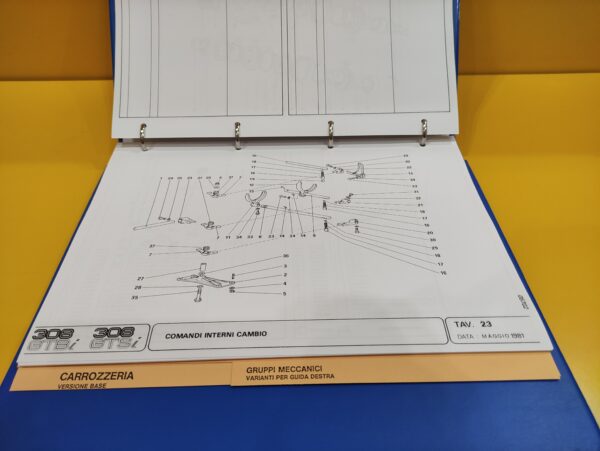 Ferrari 308 GTBi & Ferrari 308 GTSi - Catalogo Parti di Ricambio #209/81 (Reprint) - immagine 3