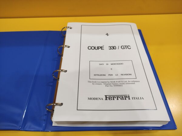 Ferrari 330 GTC - Dati di Montaggio e Istruzioni per le Revisioni (Reprint) - immagine 2