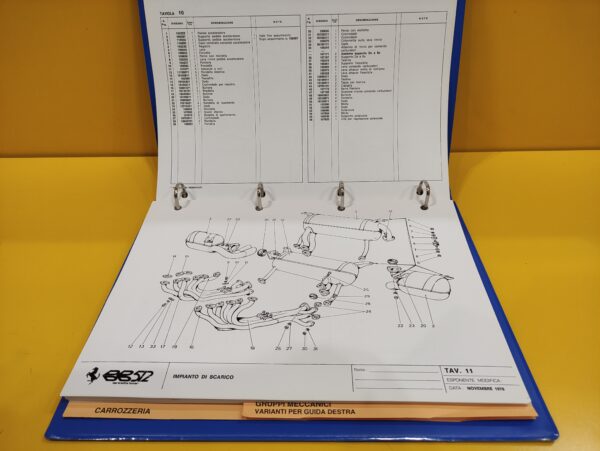 Ferrari 512 BB - Catalogo Parti di Ricambio #131/76 (Reprint) - immagine 3